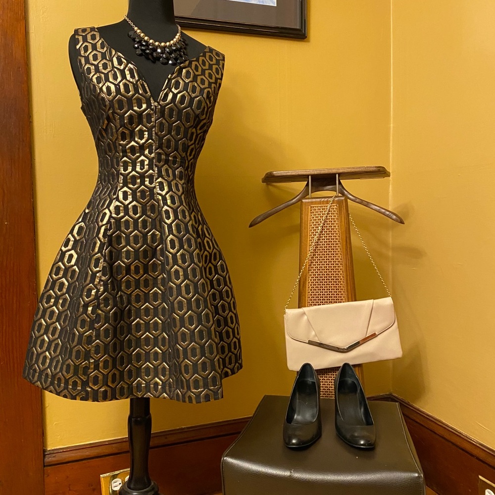 Gold Metallic Semiformal Dress
